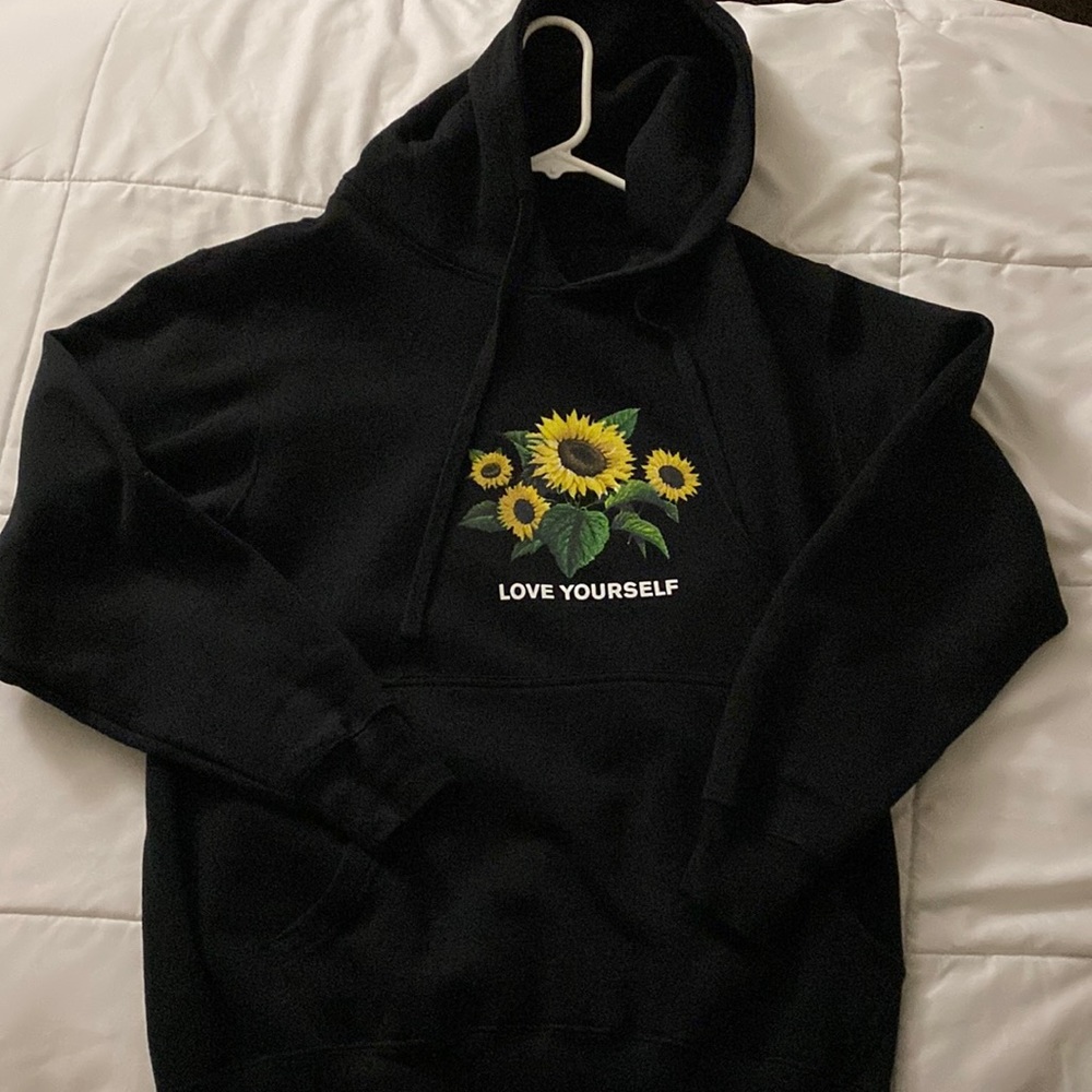 Phora Yours Truly Love Yourself Sunflower Hoodie